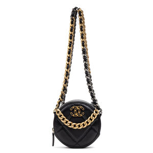 Chanel 19 Round Chain Clutch Small